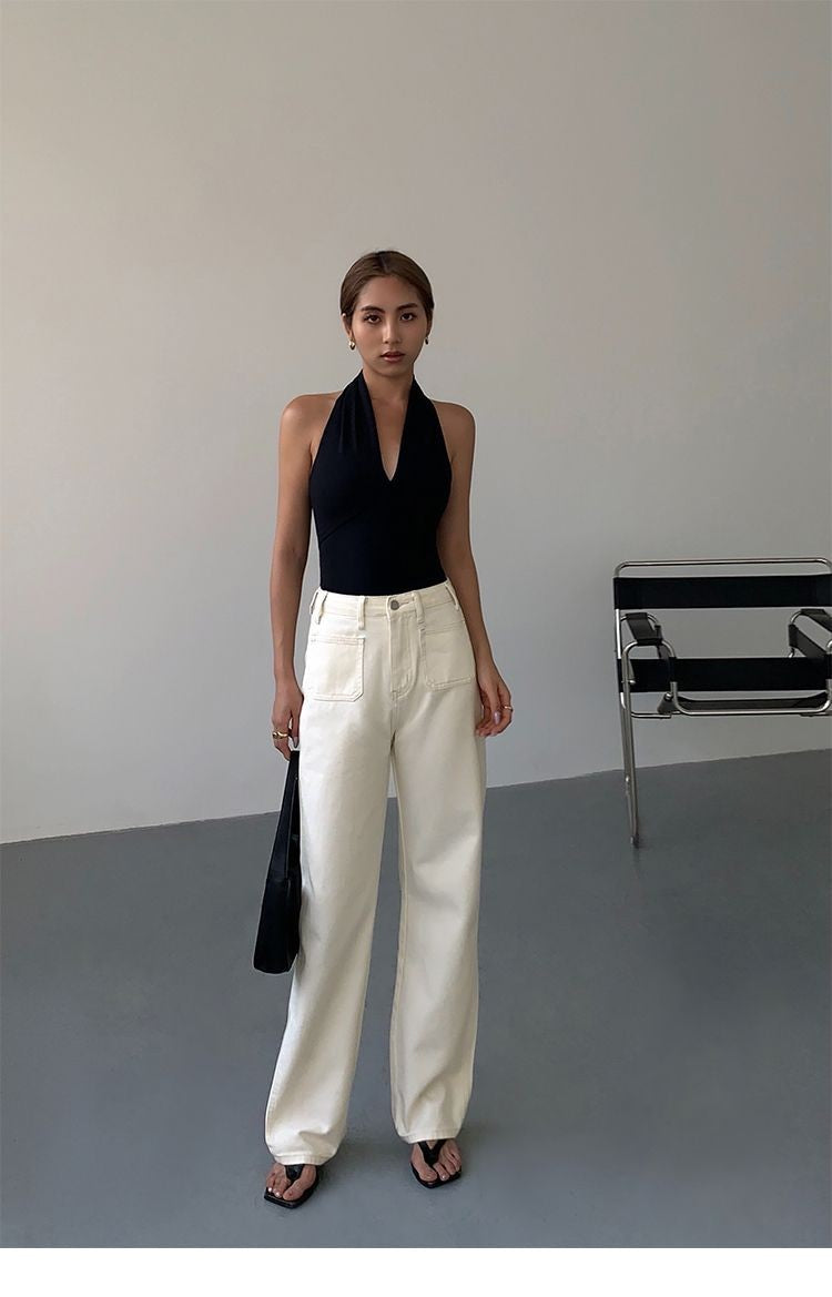Arlisse Black Halterneck Vest