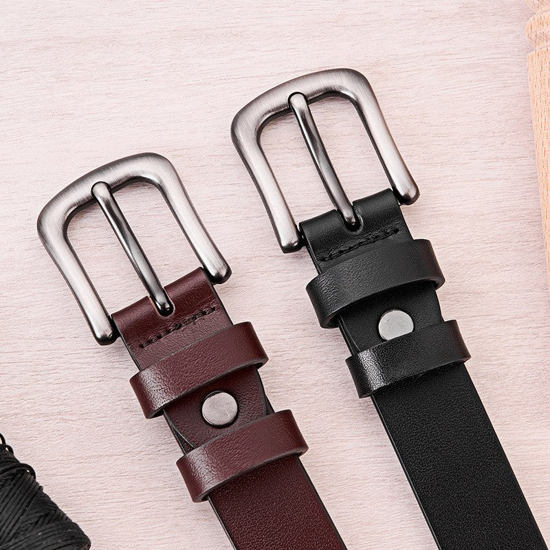 Caelis Leather Pin Buckle Belt
